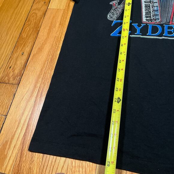 Aye-toi! VTG 90s Single Stitch T Shirt New Orleans Zydeco Screen Stars USA XL - Picture 7 of 8